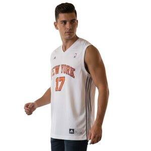 Jeremy Lin #17 New York Knicks Adidas Replica Jersey White Men L - Linsanity 
DD
